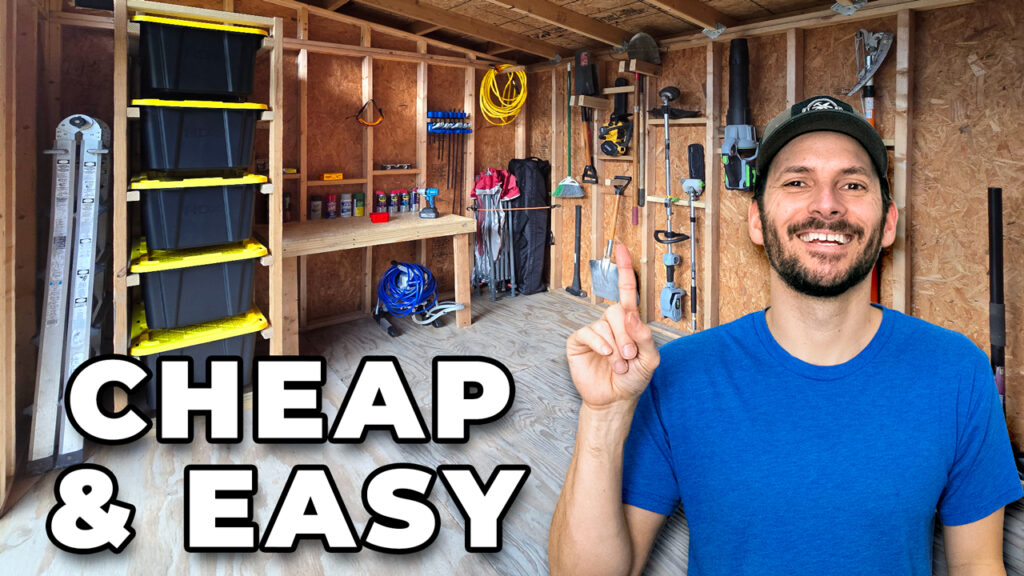 DIY Tote Storage Rack